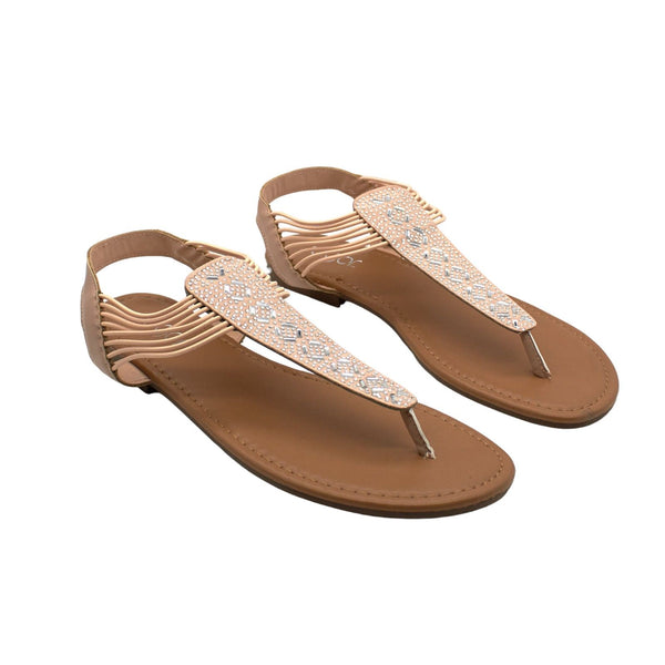 Sugar Womens Bernice Flat Slip on Thong Sandals