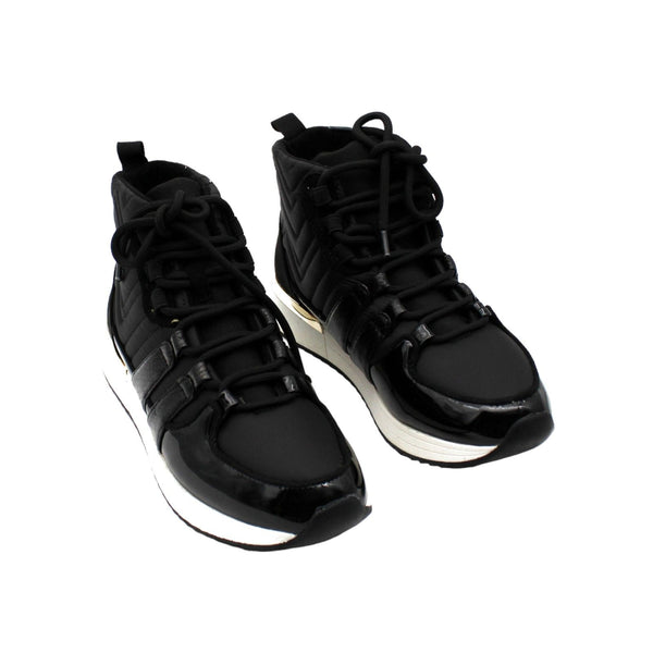 Kenneth Cole Reaction Women's Cameron Quilt Hiker High Top Sneakers - Black