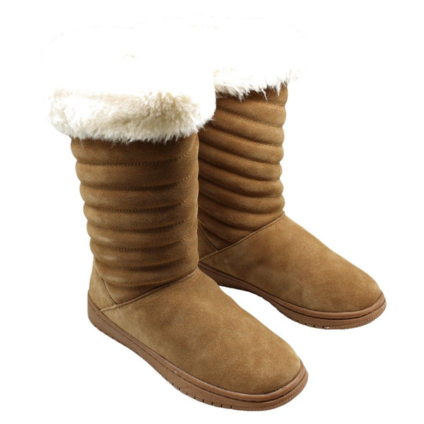 Style &amp; Co Novaa Quilted Cold-Weather Boots, Created Macy's - Chestnut