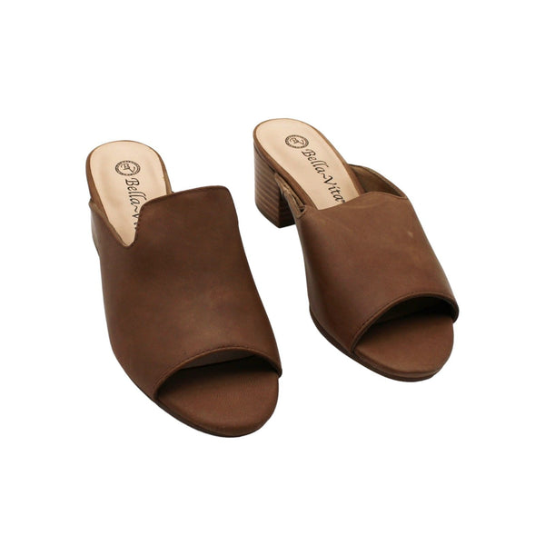 Bella Vita Daisy Block Heel Mules Sandals (Women)