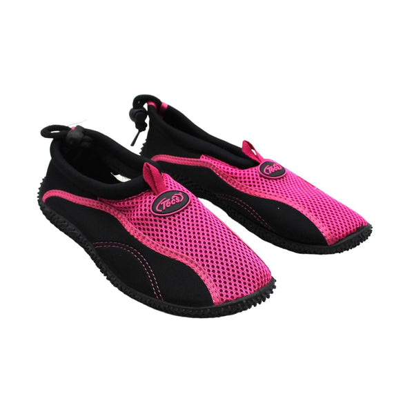 Tecs Women's Aquasock Slip-on Water Shoes Black/Pink, 7 - Hanging Summer Seasonal at Academy Sports