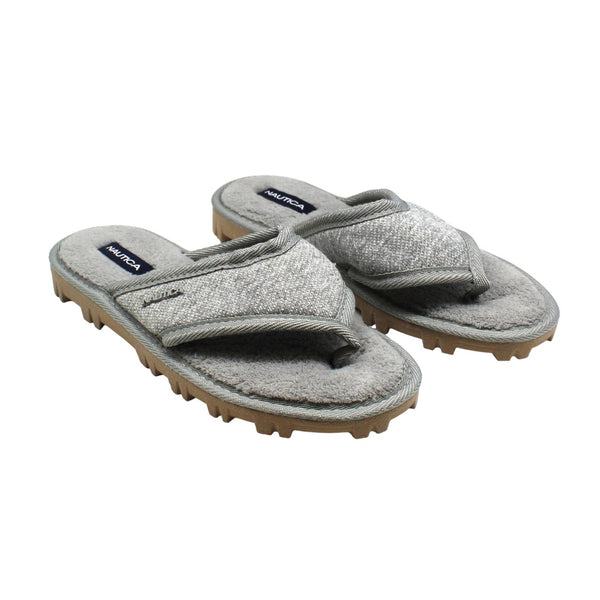 Nautica Women's Haji Plush Thong Slipper - Gray