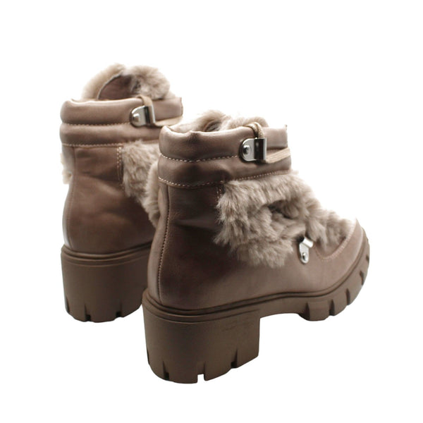 Womens XOXO Odonna Faux Fur Ankle Winter Boots