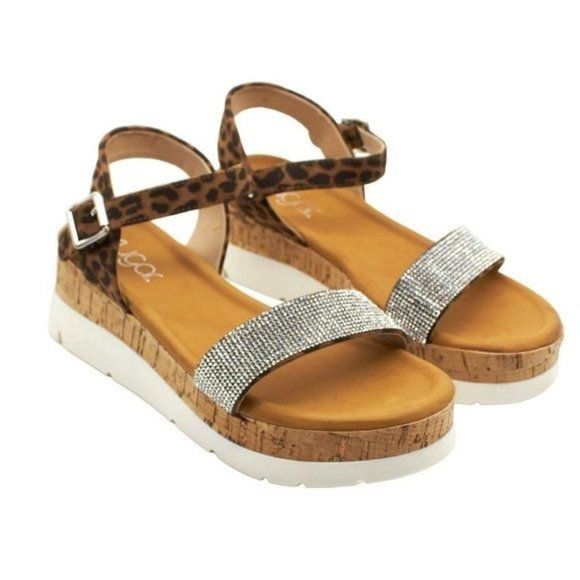 Women S Goldie Embellished Flatform Wedge Sandals