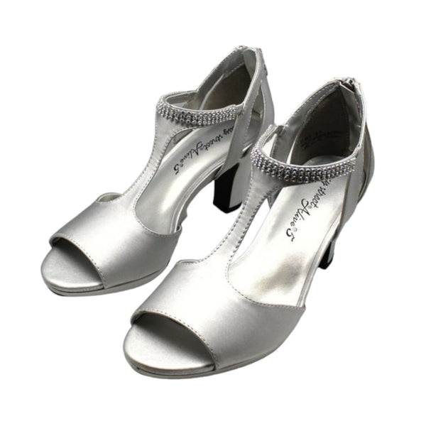 Easy Street Flash (Silver Satin) Women's Shoes