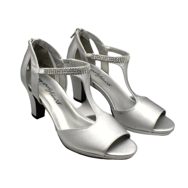 Easy Street Flash (Silver Satin) Women's Shoes