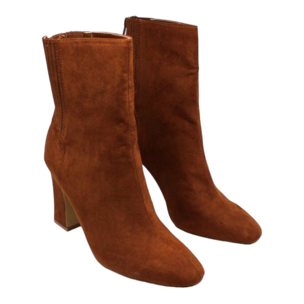 New York & Company Womens Faux Suede Lined Mid-Calf Boots