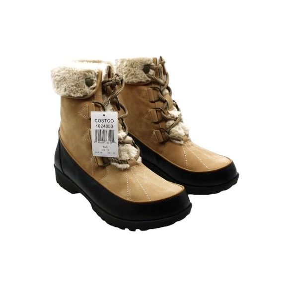 New Womens Jbu Tan Snow Boots