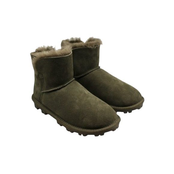 Kirkland Signature Green Ladies Shearling Sheepskin Women's Short Boot